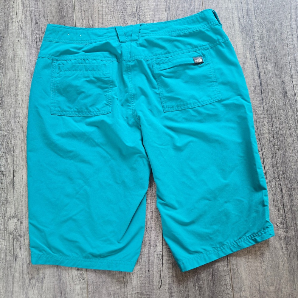 The North Face Womens Horizon Hiking Shorts Teal Blue Size 8 Regular Nylon Blend - Picture 2 of 11